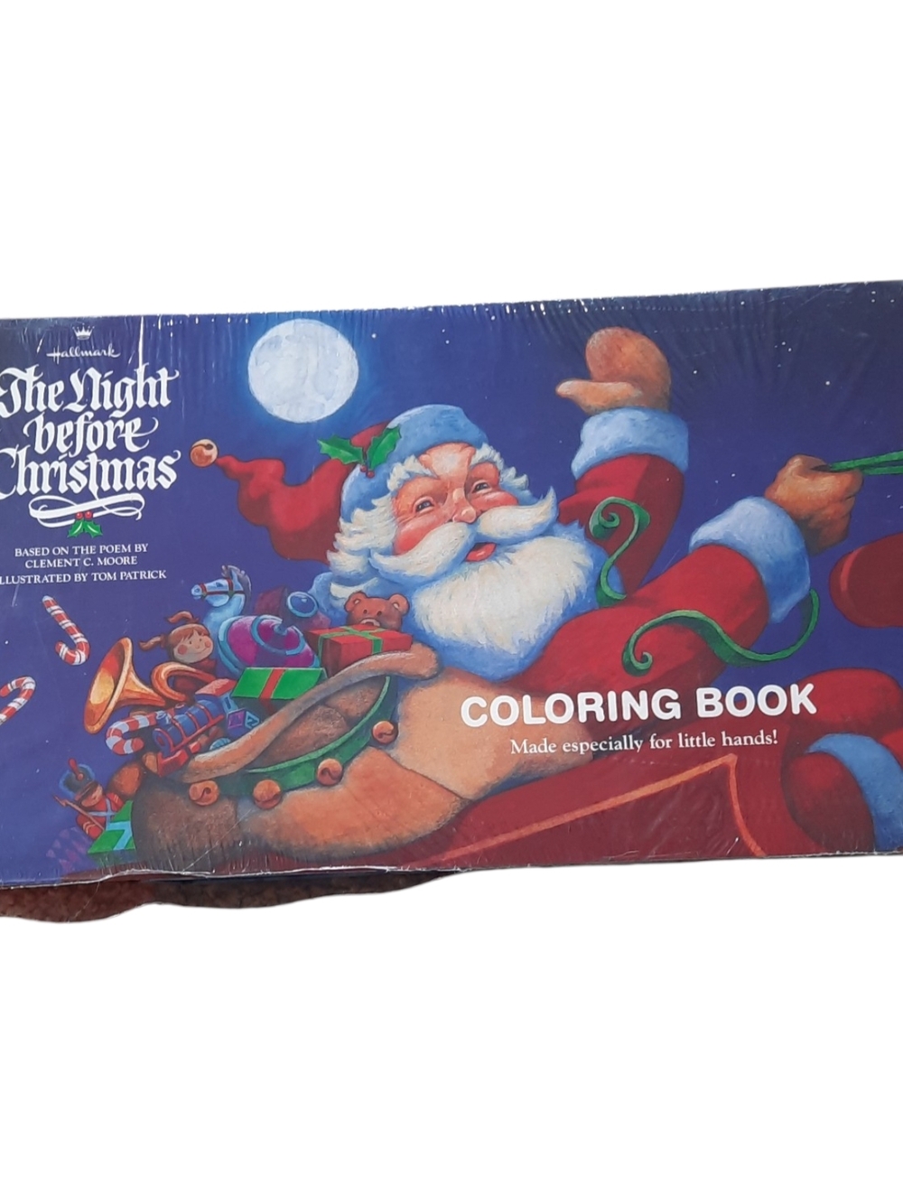 Hallmark The Night Before Christmas Popup Book Coloring Book - Blue, Red, White - Picture 4 of 4